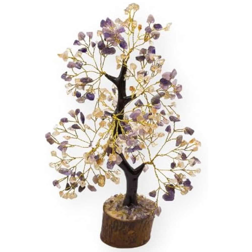 🆕New Amethyst & Citrine Crystal Gemstone Tree 10-12” - Picture 7 of 7
